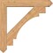 Ekena Millwork Merced Arts and Crafts Smooth Bracket w/ Offset Brace, Western Red Cedar, 7 1/2"W x 46"D x 46"H BKT0806X46X46MRC03SWR - alternate 4